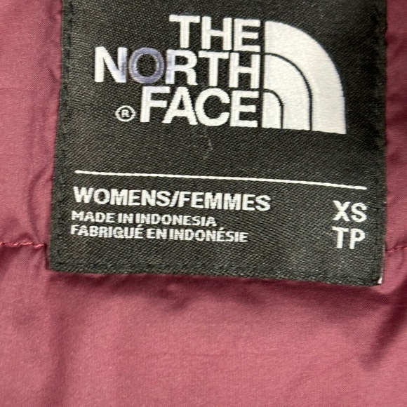 The North Face Winter Parka Faux Fur Hood Belted Jacket Fur Hood Maroon Women XS - Picture 7 of 9